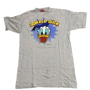 Vintage Single Stitch M Donald Duck 1986 Raised print NWOT - Shelfware